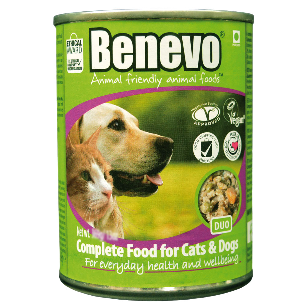 24er-SPAR-SET Benevo Duo 354g Veganes Feuchtfutter für Hunde u. Katzen NICHT BIO - Bild 1