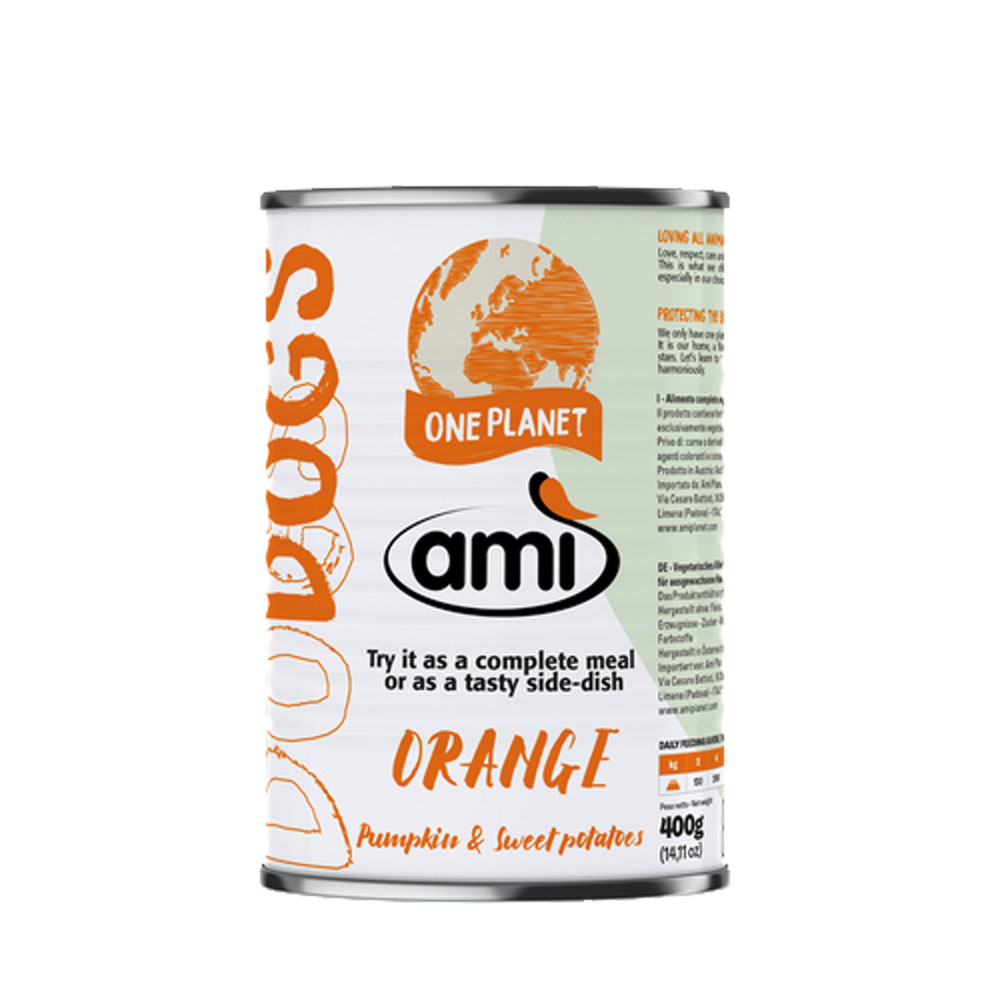 24er-SPAR-SET Hundefutter V-Love ORANGE (nicht Bio), vegan 400g AMI - Bild 1