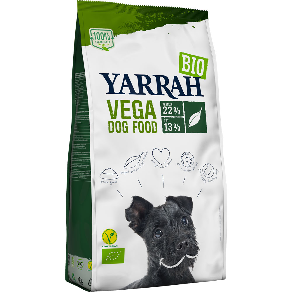 2er-SET Bio Hunde-Trockenfutter Adult Vega, vegetarisch 10kg Yarrah - Bild 1