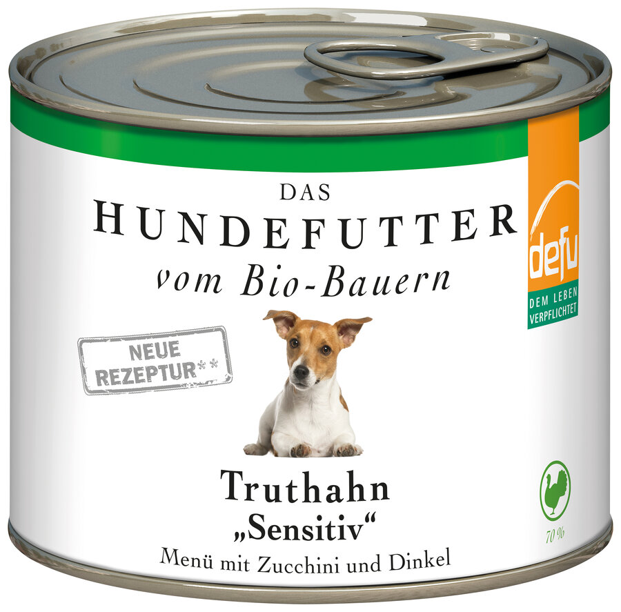 Bio Hundefutter Truthahn Sensitive 200g defu - Bild 1