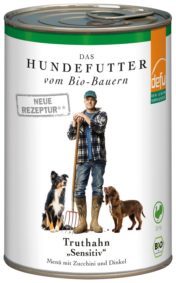 Bio Hundefutter Truthahn Sensitive 400g defu - Bild 1