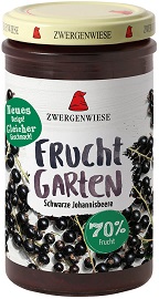 Bio Schwarze Johannisbeere FruchtGarten 225g Zwergenwiese - Bild 1