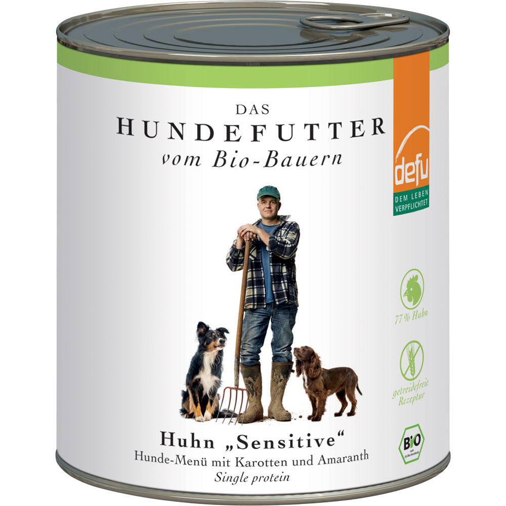 EP KW 37/38      Bio Hundefutter Huhn 820g Defu - Bild 1