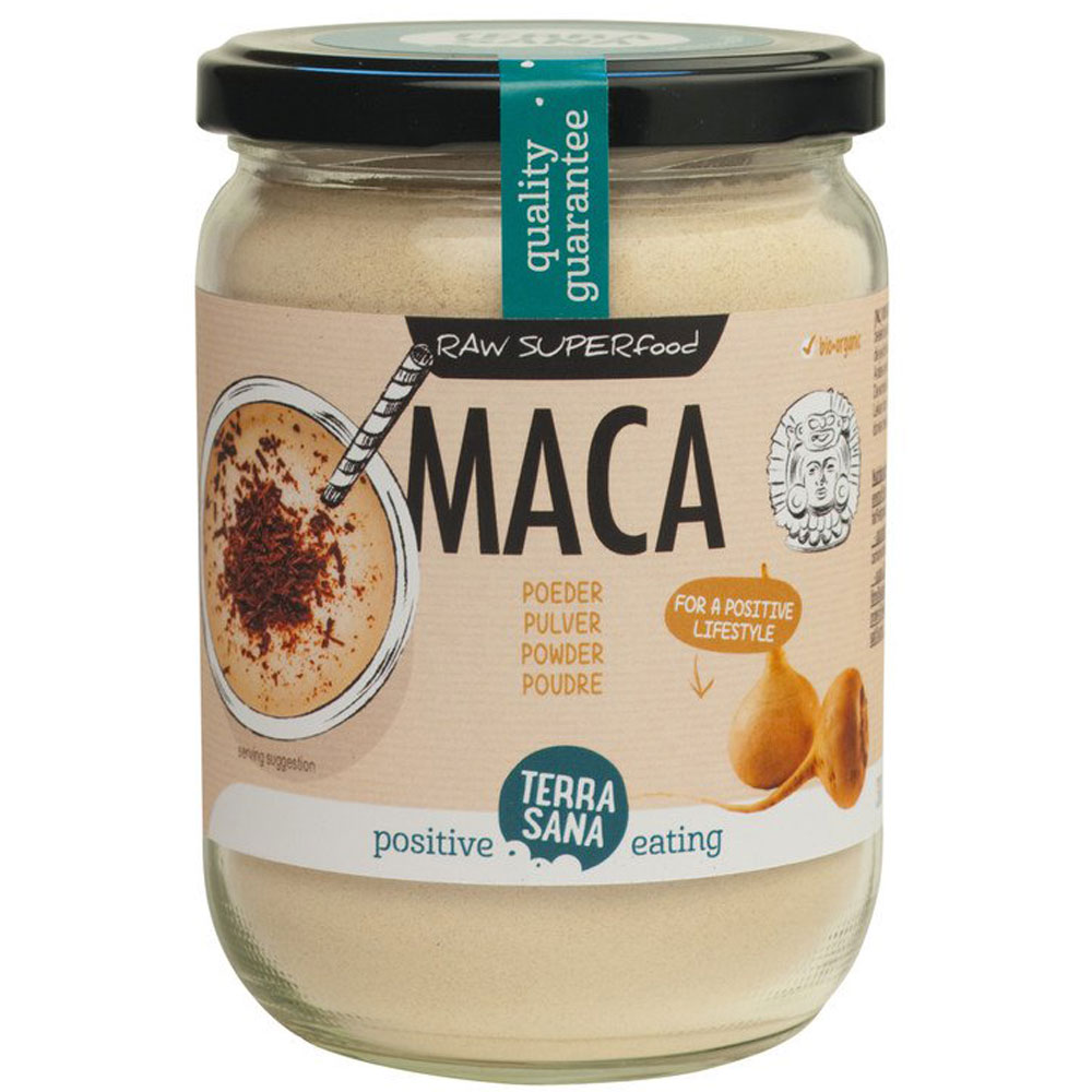 Haltbar bis 11.07.24     Bio Maca Pulver, 300g Schraubglas TerraSana - Bild 1