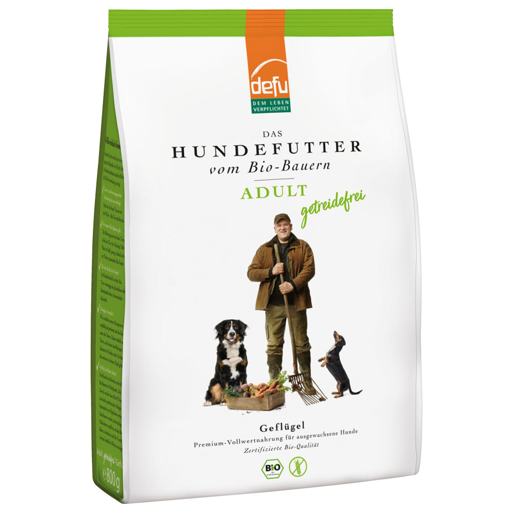 Haltbar bis 12.01.2025 Hundealleinfutter trocken Bio Adult getreidefr. 800g defu - Bild 1