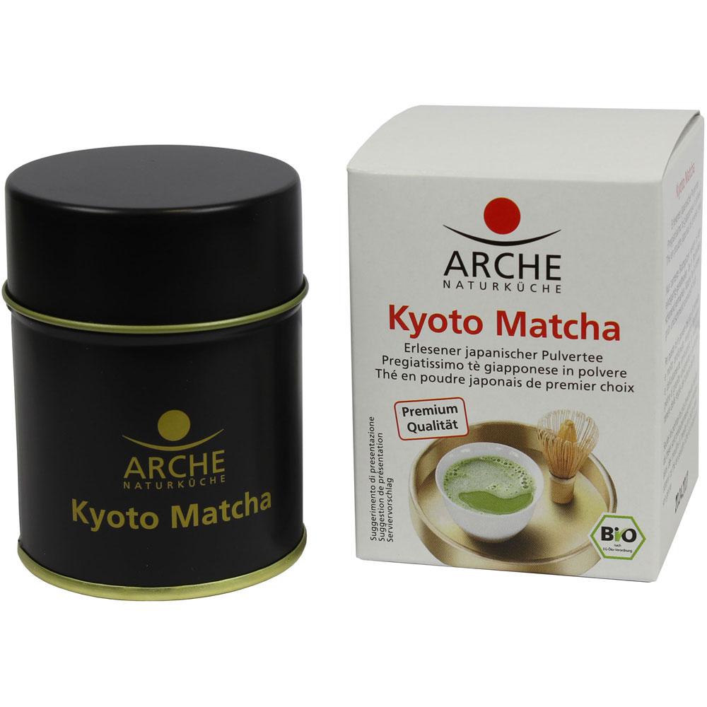 Haltbar bis 26.08.2024     Bio Grüntee Kyoto Premium Matcha 30g Arche - Bild 1