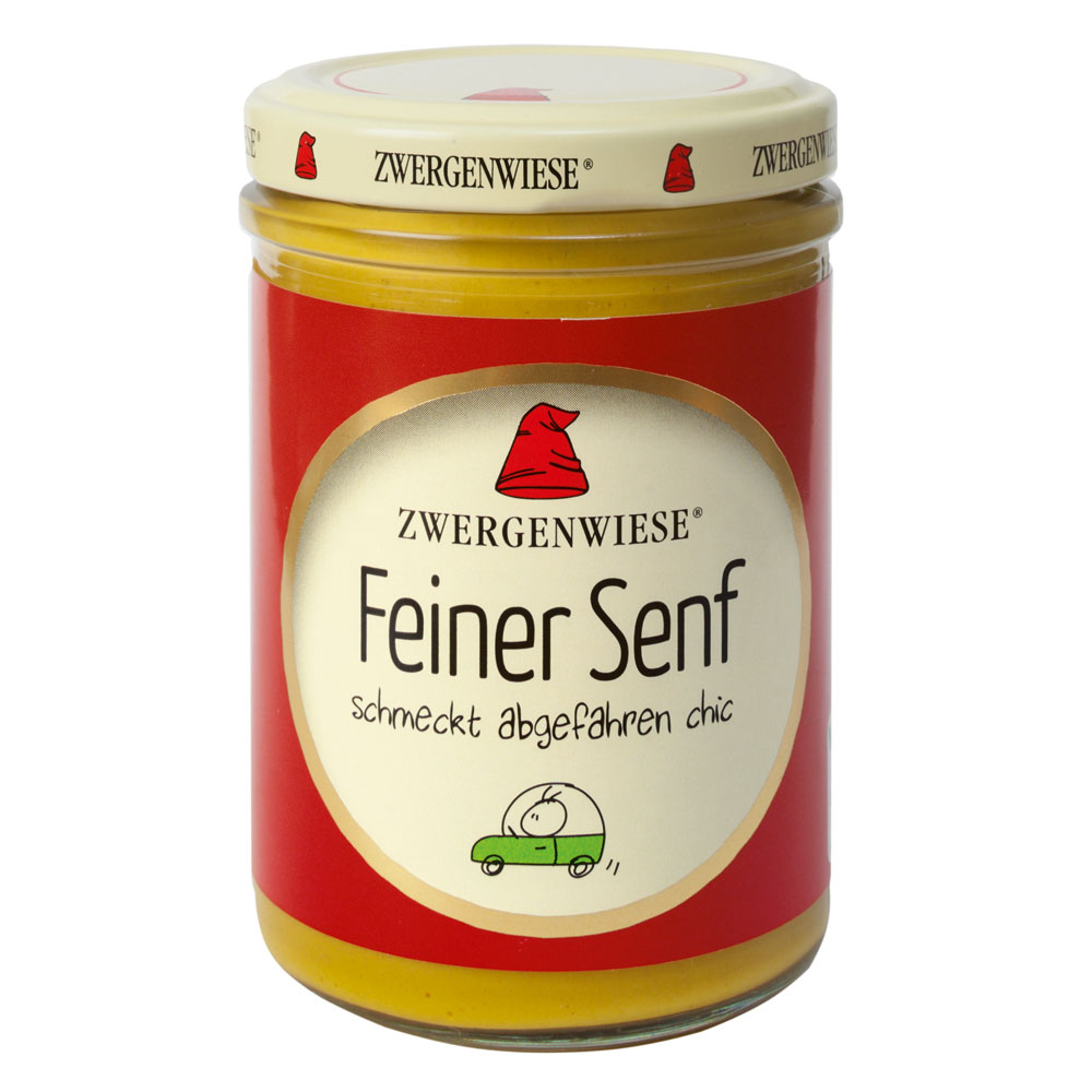 Haltbar bis 29.11.2024  3er-SET Bio Feiner Senf 160ml Zwergenwiese - Bild 1