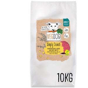 Hunde Trockenfutter Vegan Simply Crunch NICHT BIO 10kg VEGDOG - Bild 1