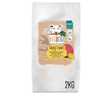 Hunde Trockenfutter Vegan Simply Crunch NICHT BIO 2kg VEGDOG - Bild 1