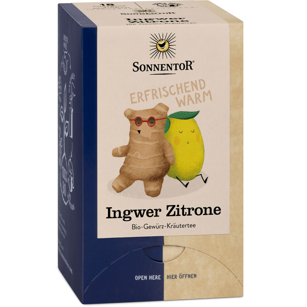 Ingwer Zitrone Tee bio 32,4 g, DK-Beutel - Bild 1