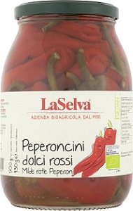 Peperoncini dolci rossi | Milde rote Peperoni in Weinessig 930 g - Bild 1